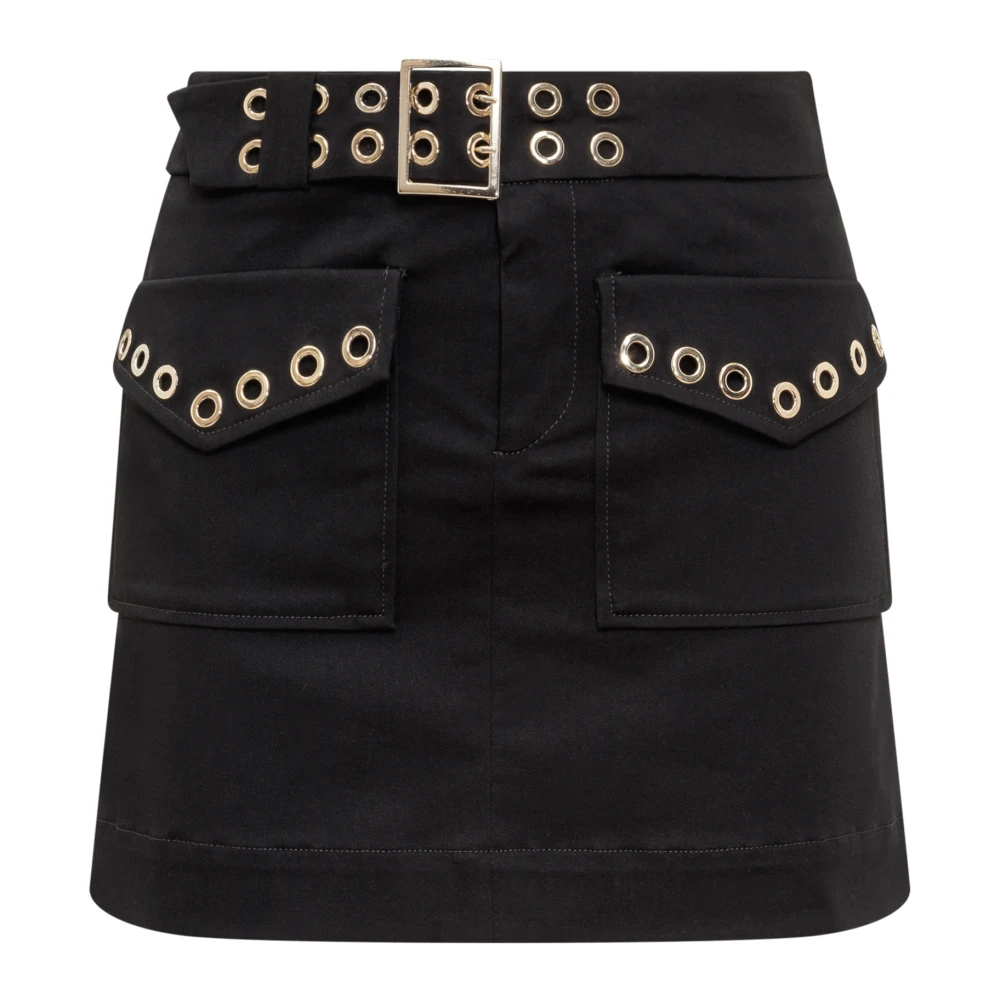 Seafarer Golden Detail Mini Rok Black Dames