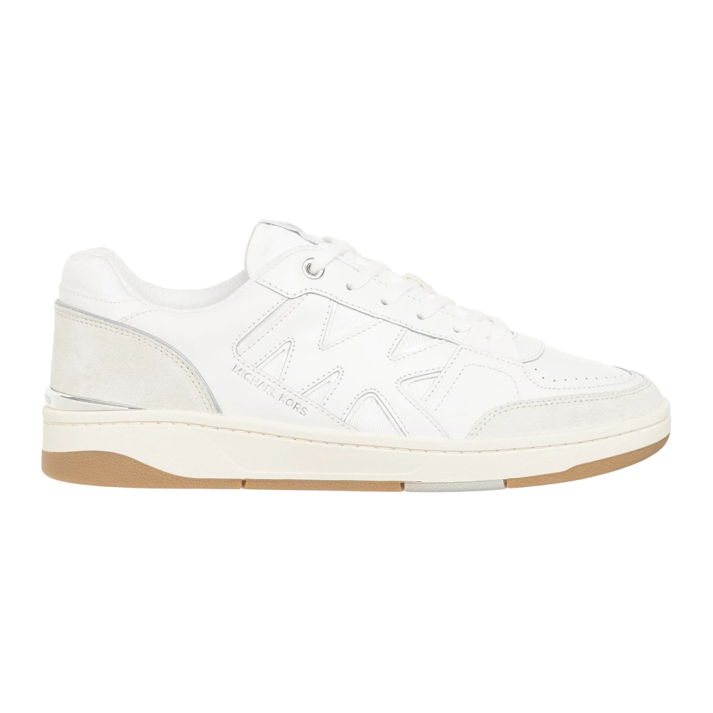 Michael Kors Effen Vetersluiting Rebel Sneakers Heren Schoenen Wit