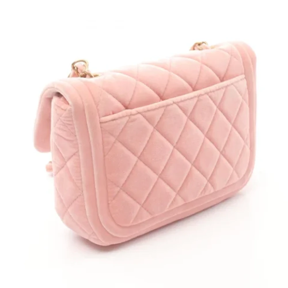 Chanel Vintage Pre-owned Fabric chanel-bags Pink Dames