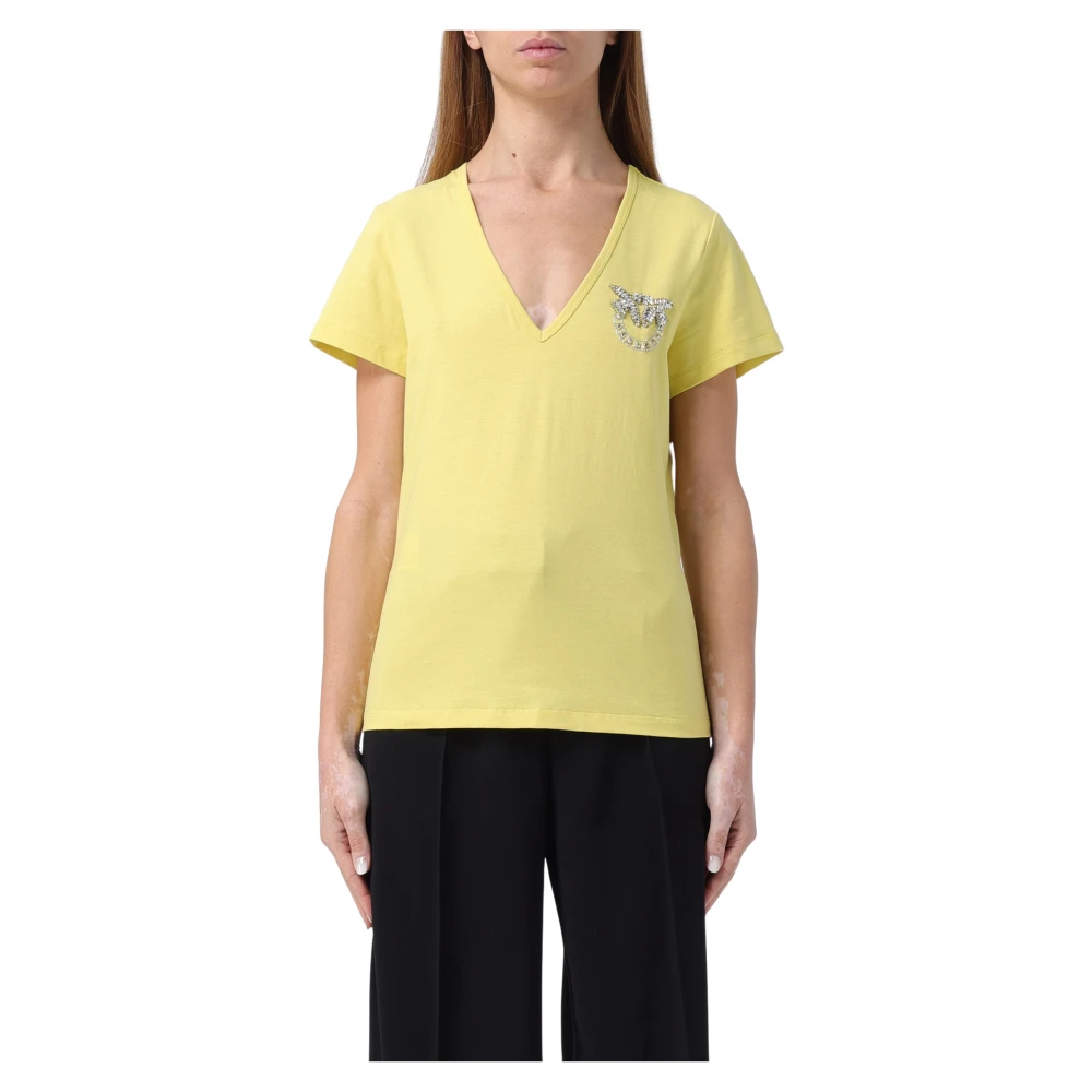 Pinko T-Shirts Yellow Dames