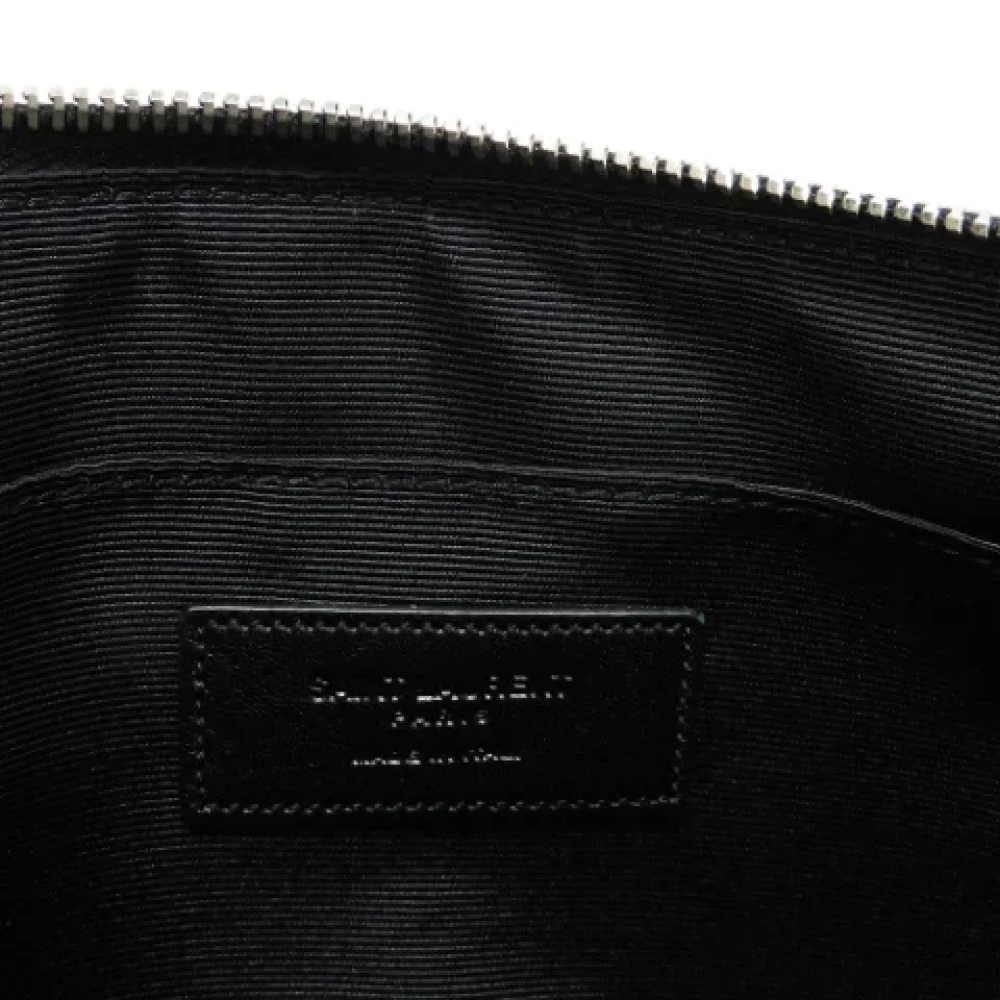 Yves Saint Laurent Vintage Pre-owned Leather clutches Black Dames