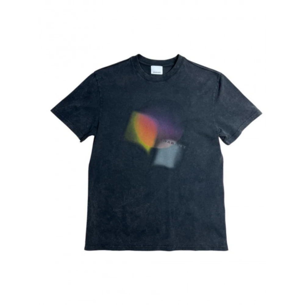 Isabel marant Vervaagd T-shirt voor mannen Black Heren