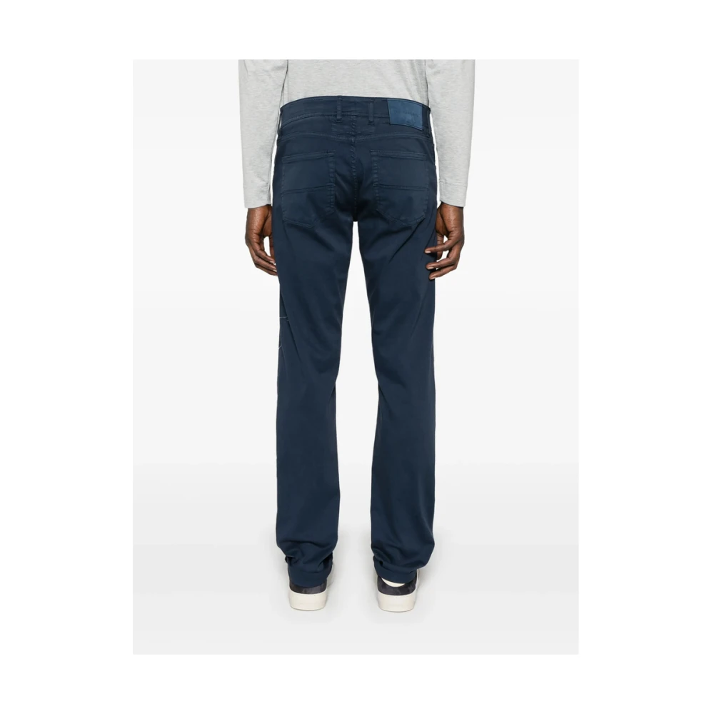 Tramarossa Navy Blauwe Klassieke Knoop Jeans Blue Heren