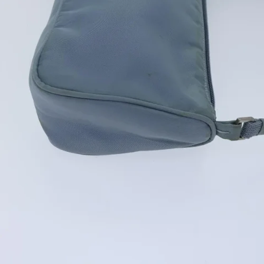 Prada Vintage Pre-owned Nylon pouches Blue Dames