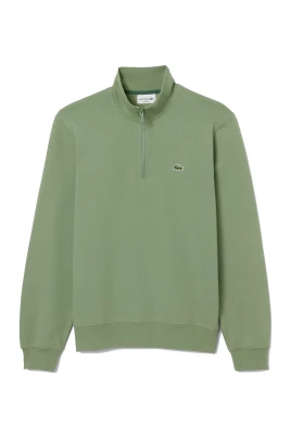 Zip Up High Neck Fleece Sweatshirt