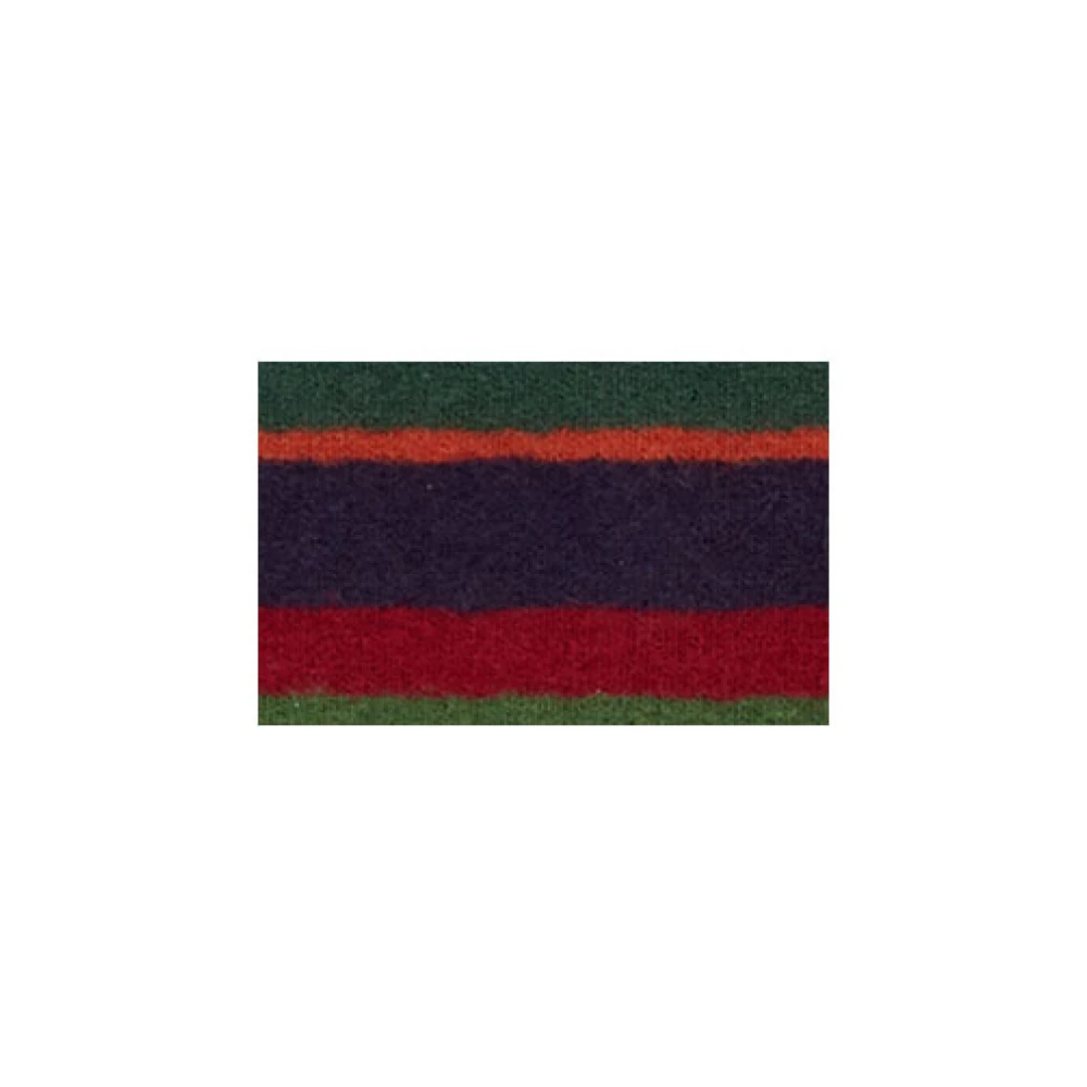 Gallo Unisex blauwe fleece sjaal met veelkleurige strepen Multicolor Unisex