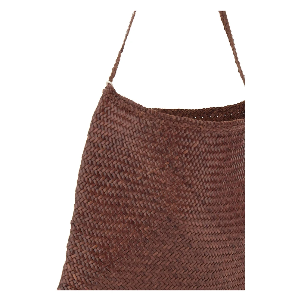 Dragon Diffusion Tabak Leren Tote Tas Brown Dames