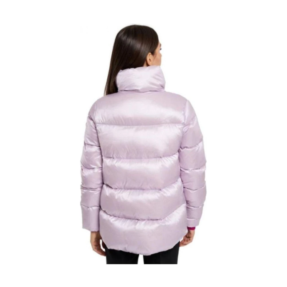 People of Shibuya Gewatteerde Ultralichte Jas met Ganzendons Purple Dames