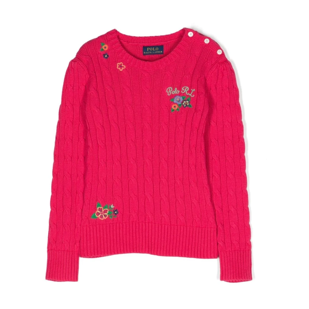 Ralph Lauren Girls Pink Kids Knitwear, 5 Y, Classic Jumper