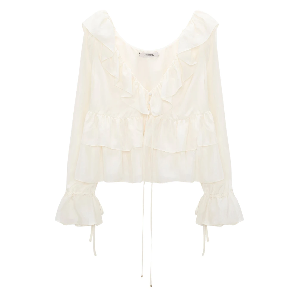 Dorothee Schumacher Women's White Playful Volumes Blouse