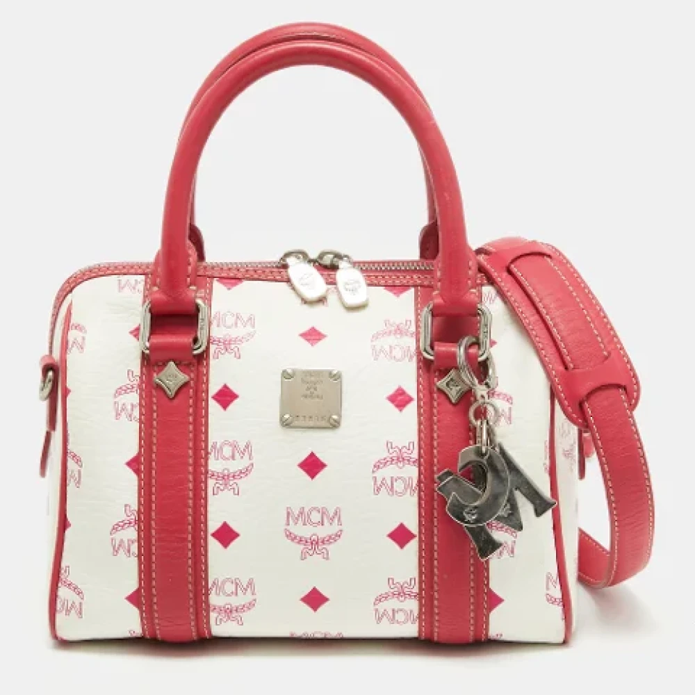 MCM Pre-owned Coated canvas handbags Pink Dames