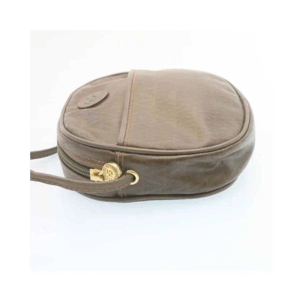 Valentino Vintage Pre-owned Canvas shoulder-bags Brown Dames