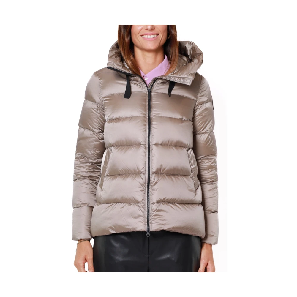 BomBoogie Korte gewatteerde winterjas met capuchon Gray Dames