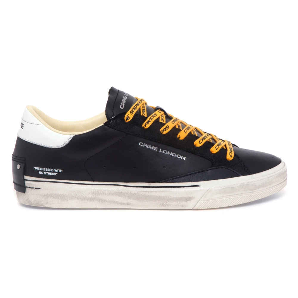 Crime London Sneakers Heren Schoenen Zwart