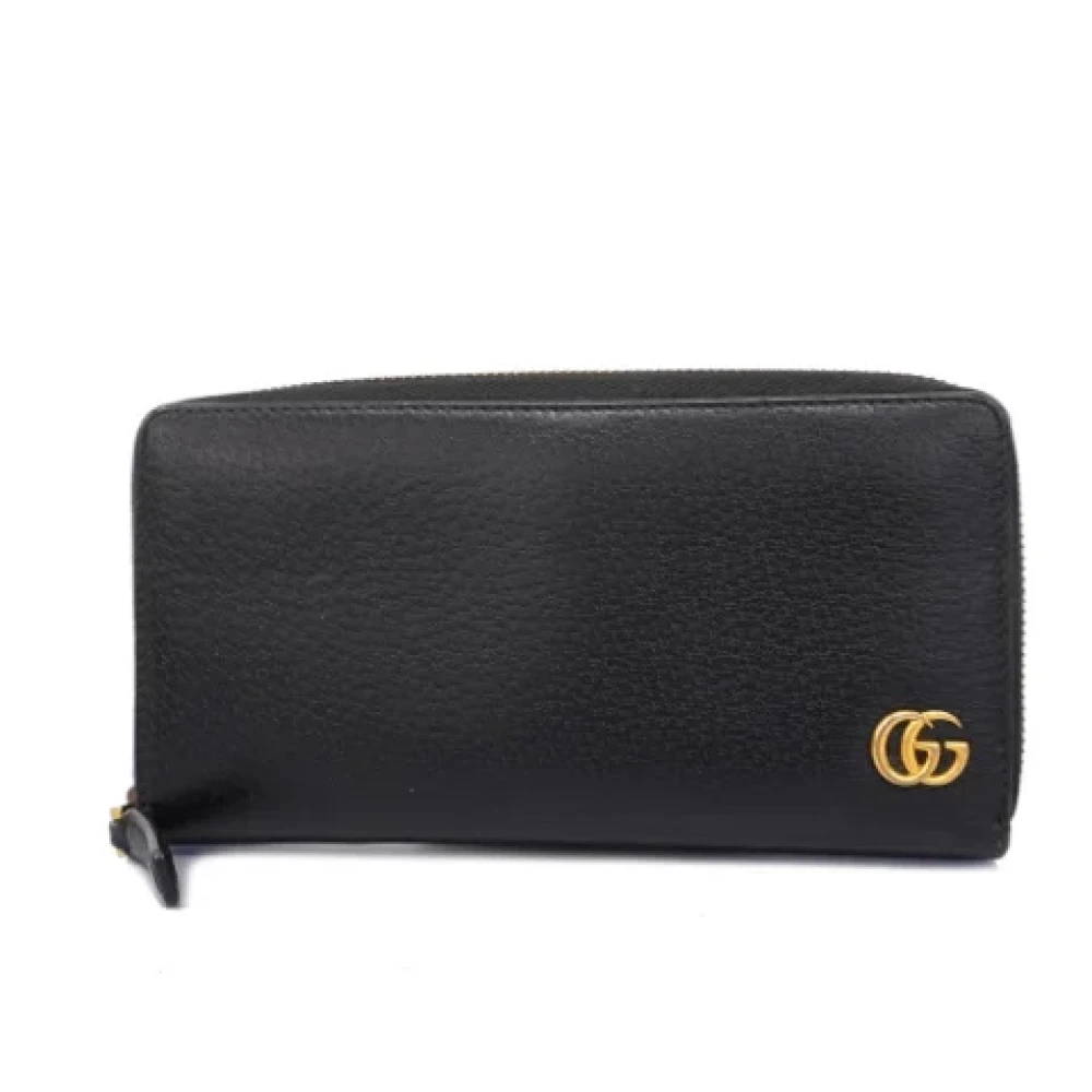 Gucci Vintage Pre-owned Leather wallets Black Dames