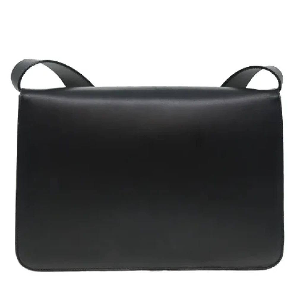Salvatore Ferragamo Pre-owned Leather shoulder-bags Black Dames