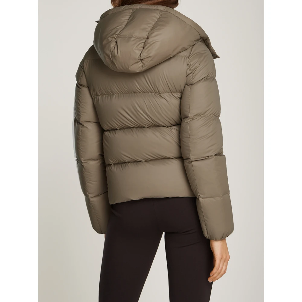 Calvin Klein Duifgrijze Jassen voor Vrouwen Beige Dames