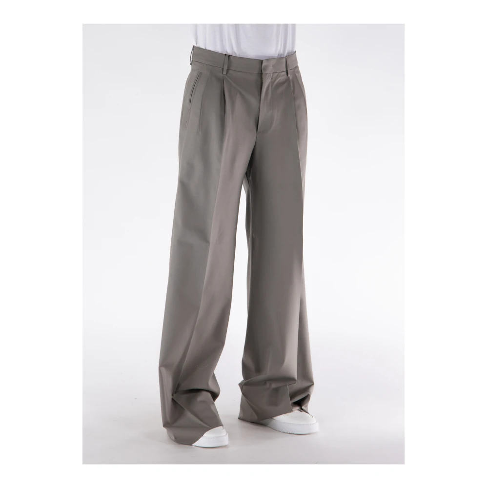 ETRO Wide Trousers Gray Heren