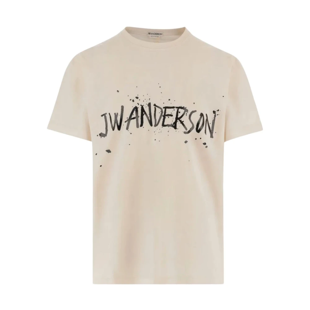 J.w. Anderson Men's Beige T-Shirt Logo "Circular" - Image 2