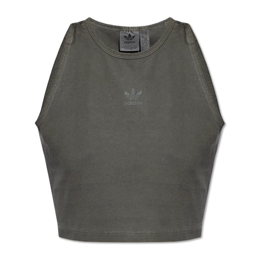 adidas Originals Top met logo Gray Dames