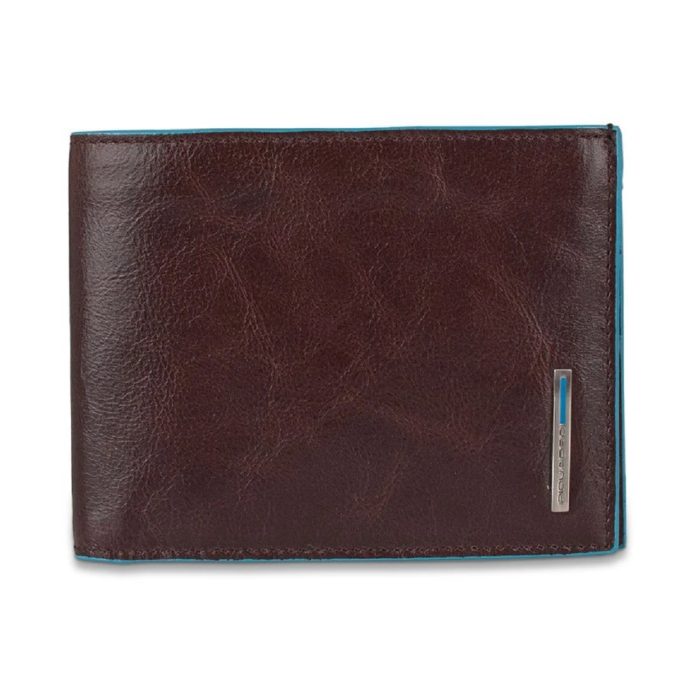 Piquadro Men's Brown Wallets & Cardholders, One Size, Wallet With Coin Pocket