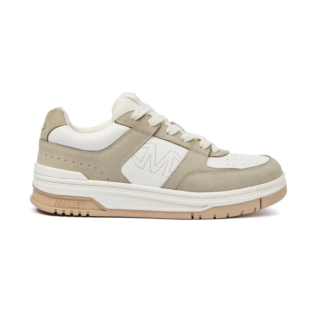 Mallet London Stone Sneakers met Tonal Palette Heren Schoenen Beige