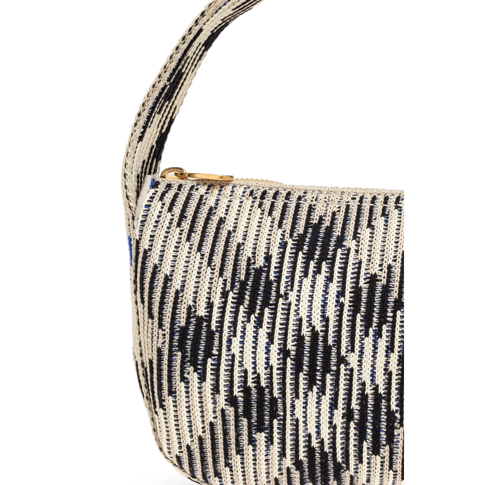 Burberry Geruite Handtas Gray Dames