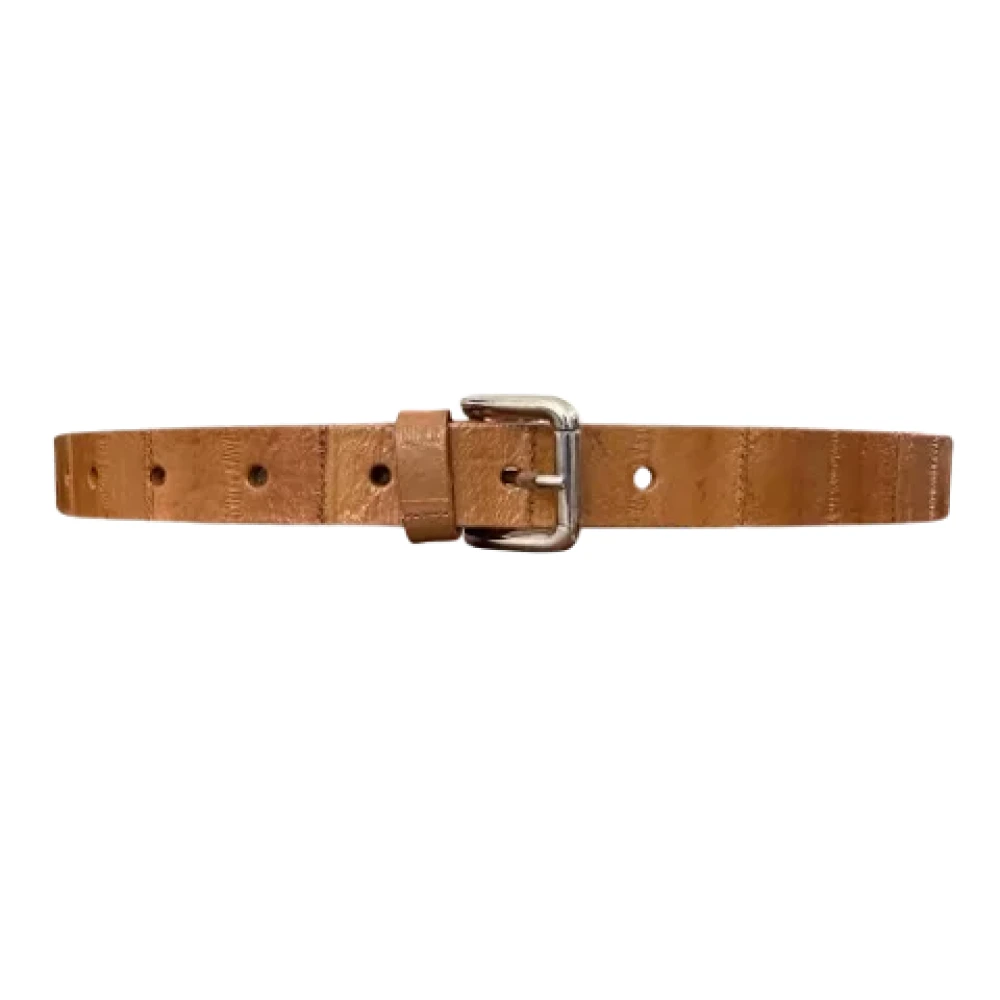 Dolce & Gabbana Pre-owned Leather belts Brown Dames