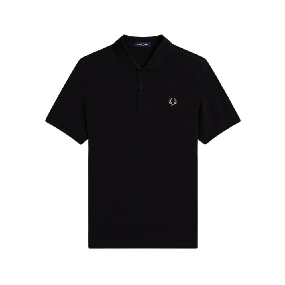 Fred Perry Geborduurd Poloshirt Black Heren