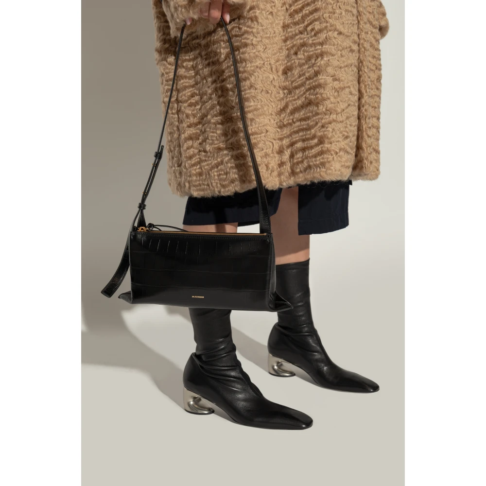 Jil Sander Schoudertas Black Dames