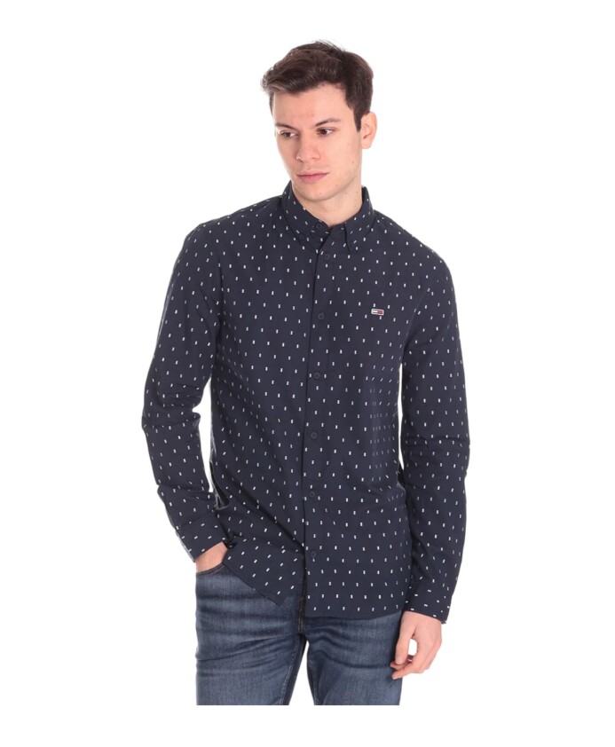 essential-dobby-chemise-a-manches-longues-en-coton