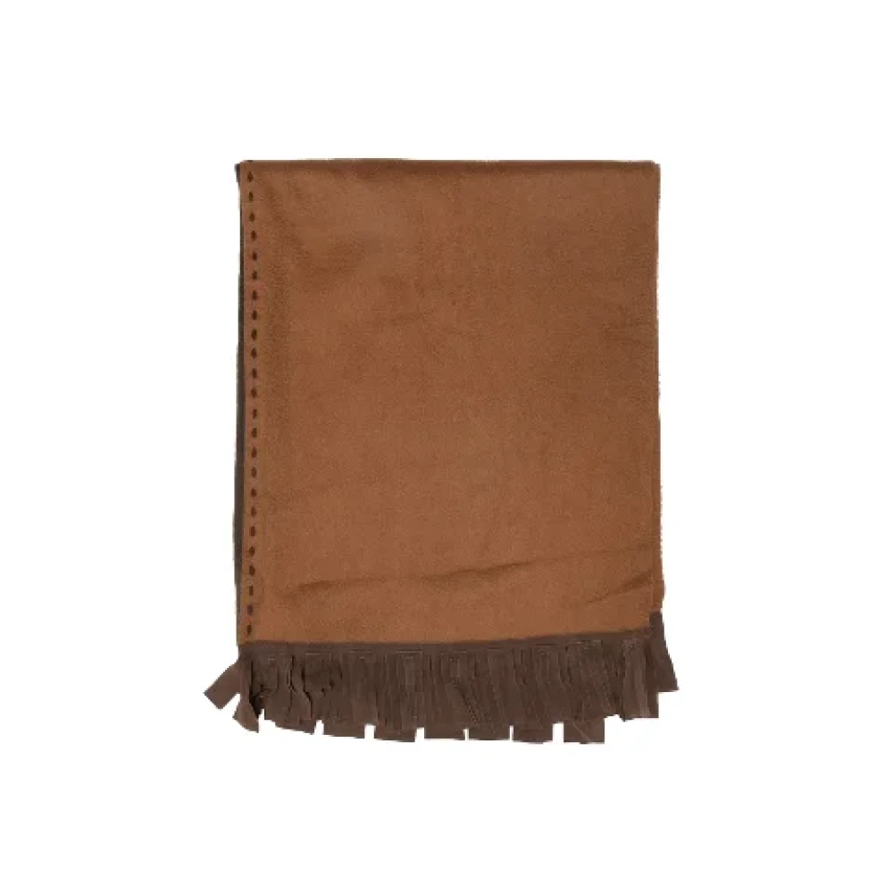 Salvatore Ferragamo Pre-owned Fabric scarves Brown Dames