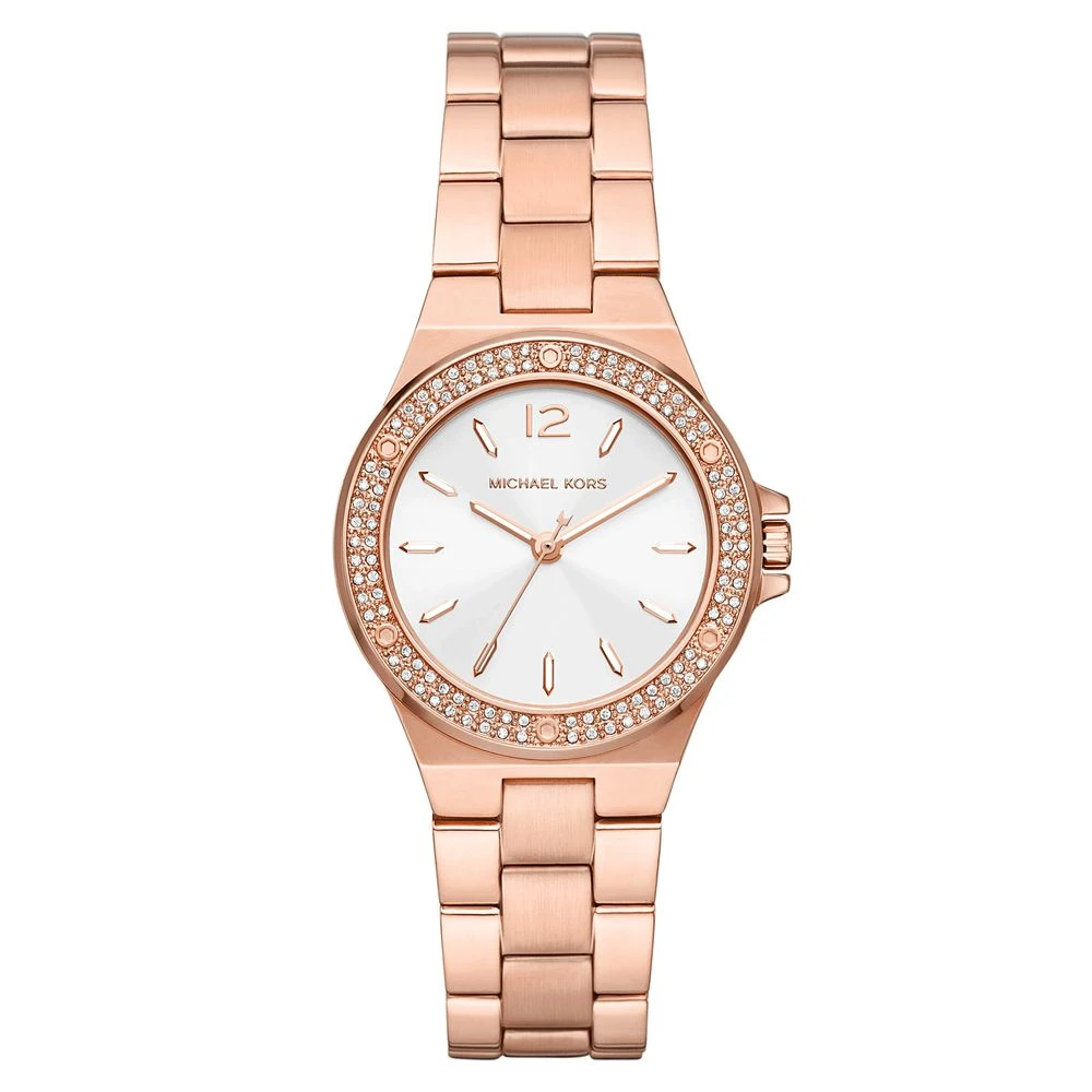 Michael Kors Watches Women's Gold Michael Kors Lennox Rose Tone Stainless Steel Watch - Image 2