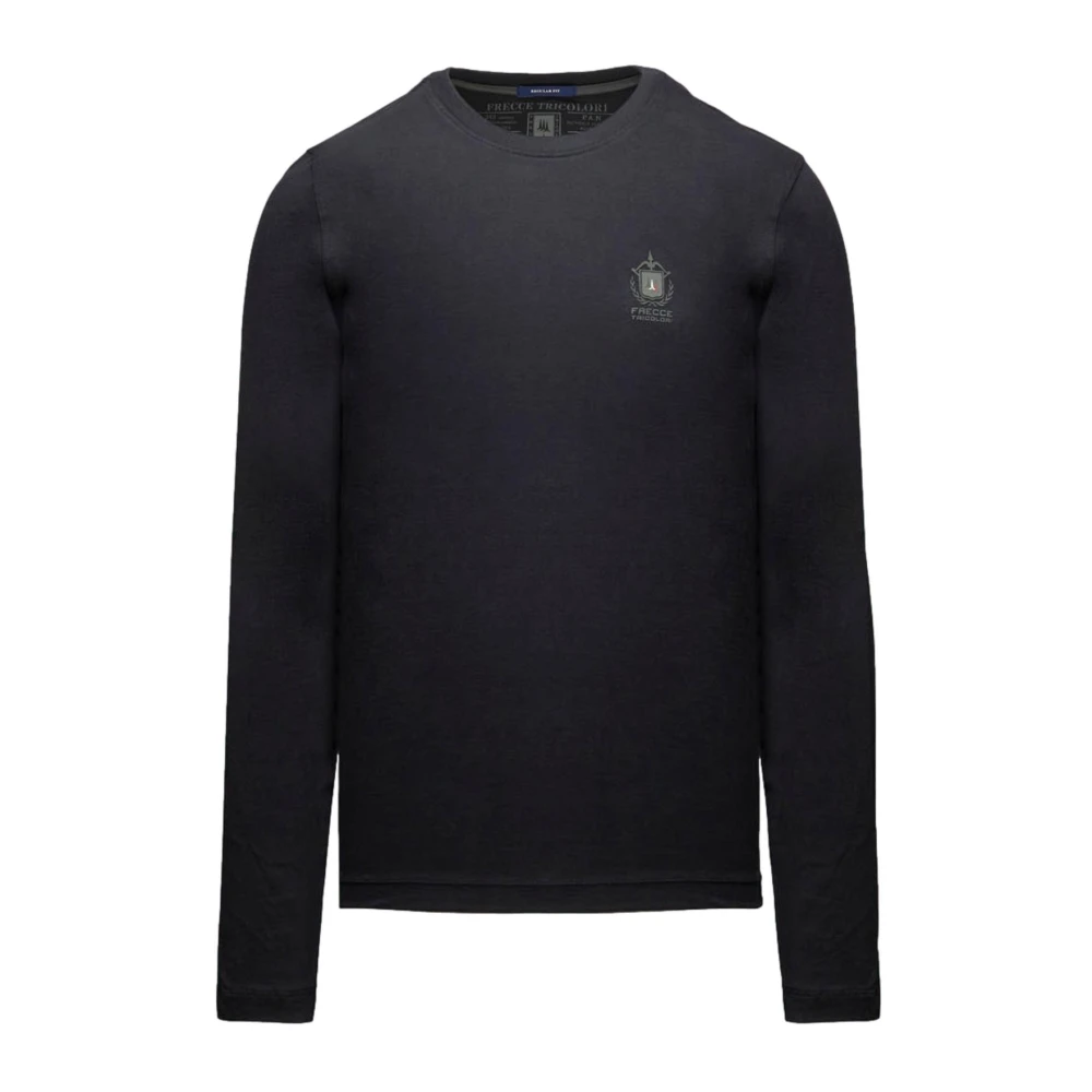 Aeronautica Militare Hombre Negro - Ts 2468Uj 00703 Camiseta De Manga Larga - Tops - M - Ts 2468Uj 00703 Camiseta De Manga Larga