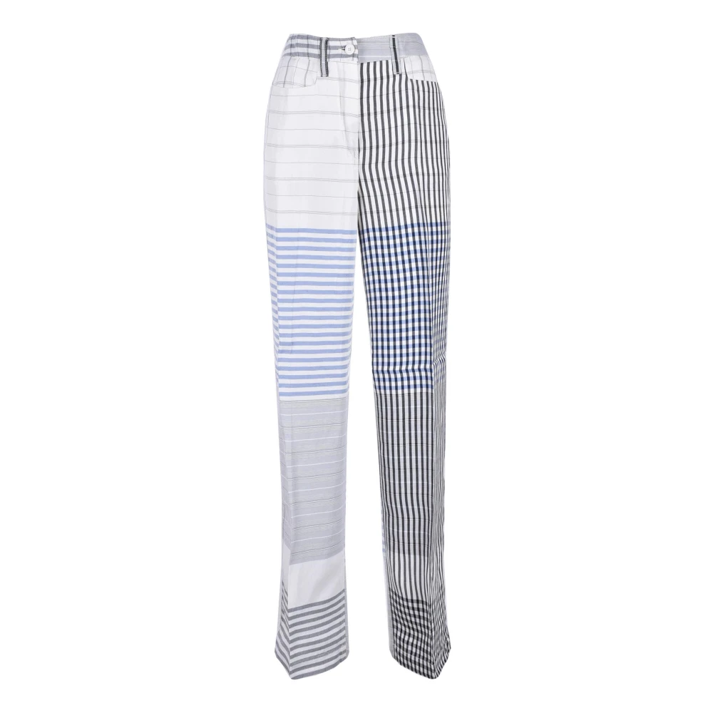 Dondup Viscose Linnen Broek Multicolor Dames