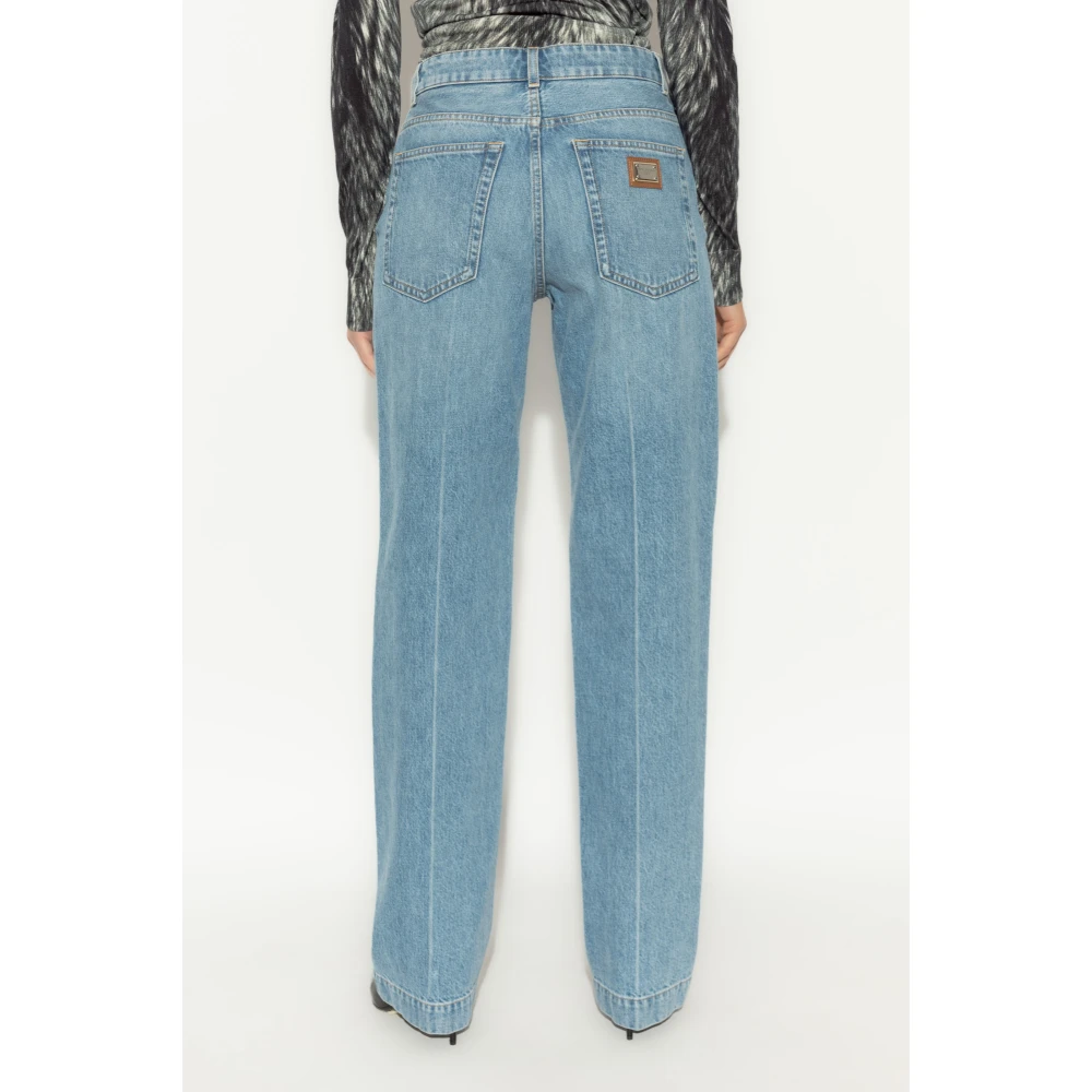 Dolce & Gabbana Jeans met rechte pijpen Blue Dames