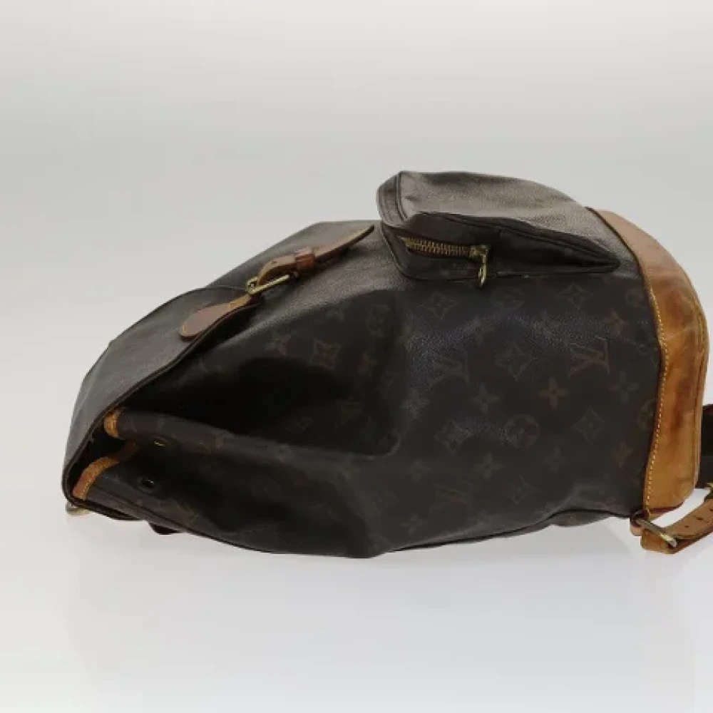 Louis Vuitton Vintage Pre-owned Canvas backpacks Brown Dames