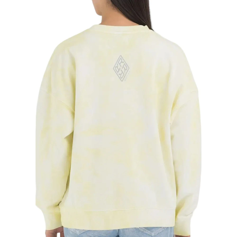 Replay Zuur Gele Sweater Yellow Dames