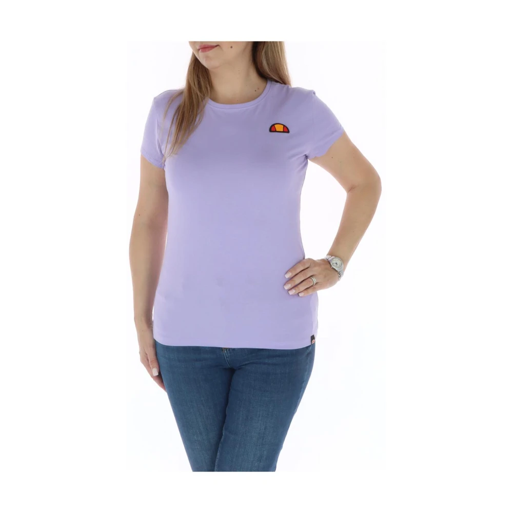 Ellesse Paars Bedrukte Crew Neck Tee Purple Dames