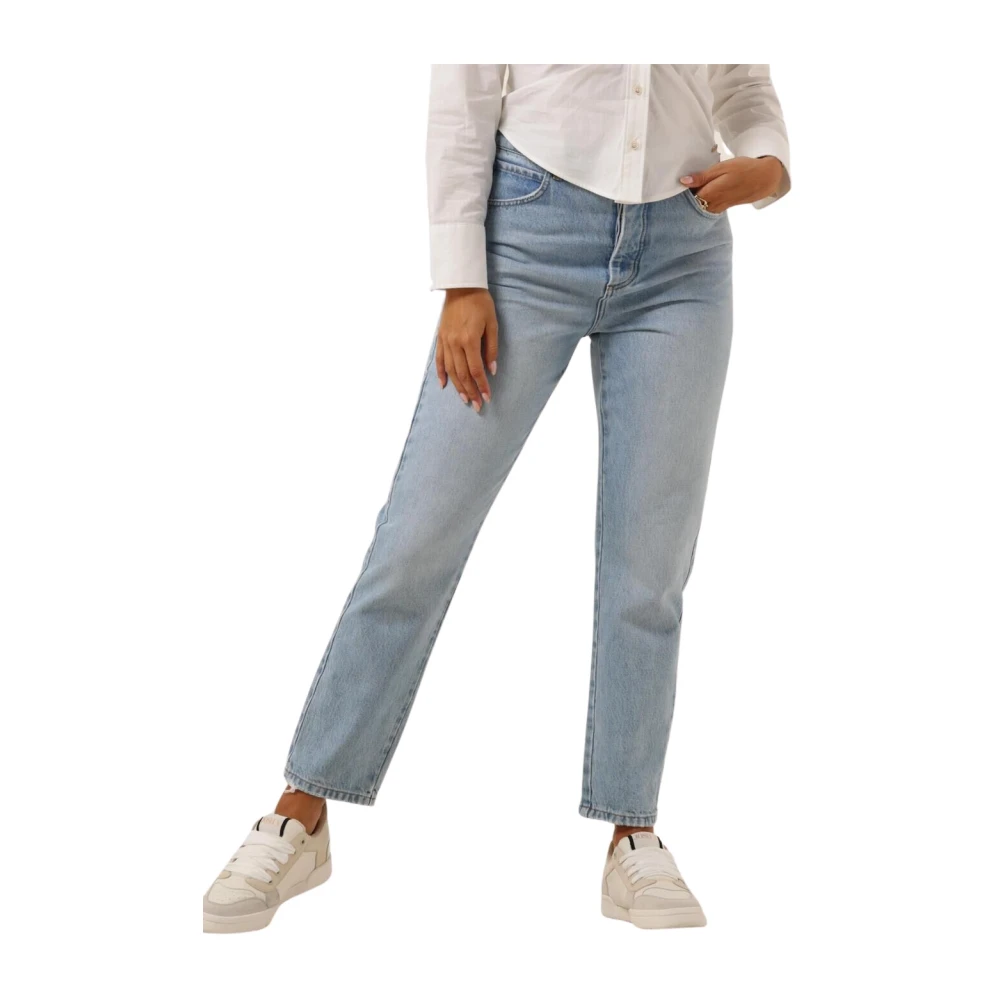 Josh V Mom Jeans Celi Blauw Blue Dames
