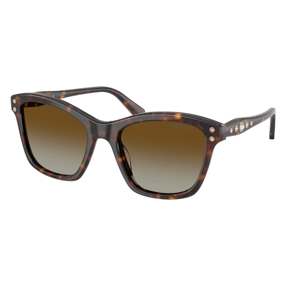 Swarovski Women's Brown Sk6063 Sunglasses - Sunglasses - 54 Mm - Accessories