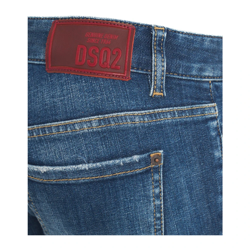 Dsquared2 Blauwe Skinny Jeans Verhoog Garderobe Stijl Blue Dames