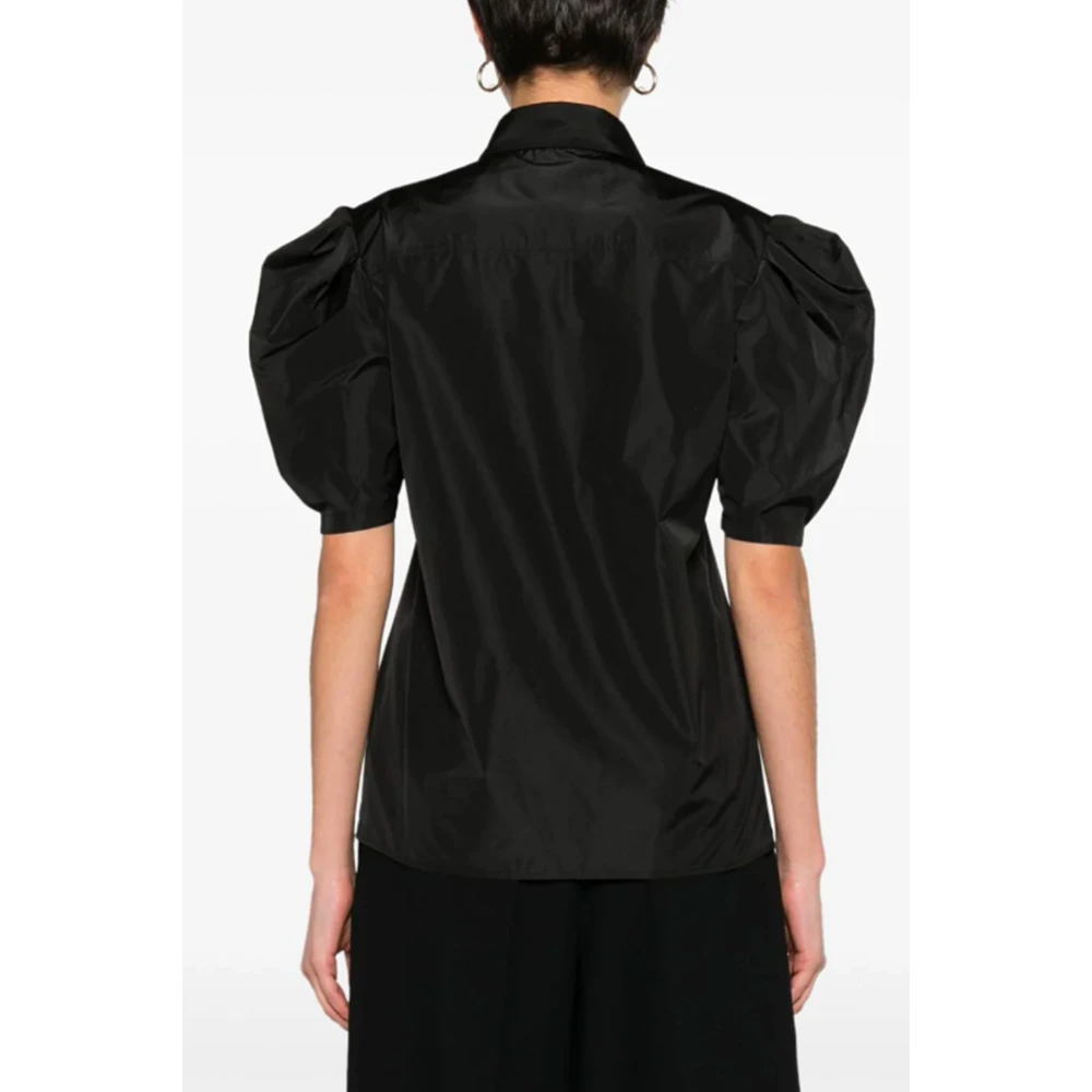 Msgm Zwarte blouse met ballonmouwen Black Dames