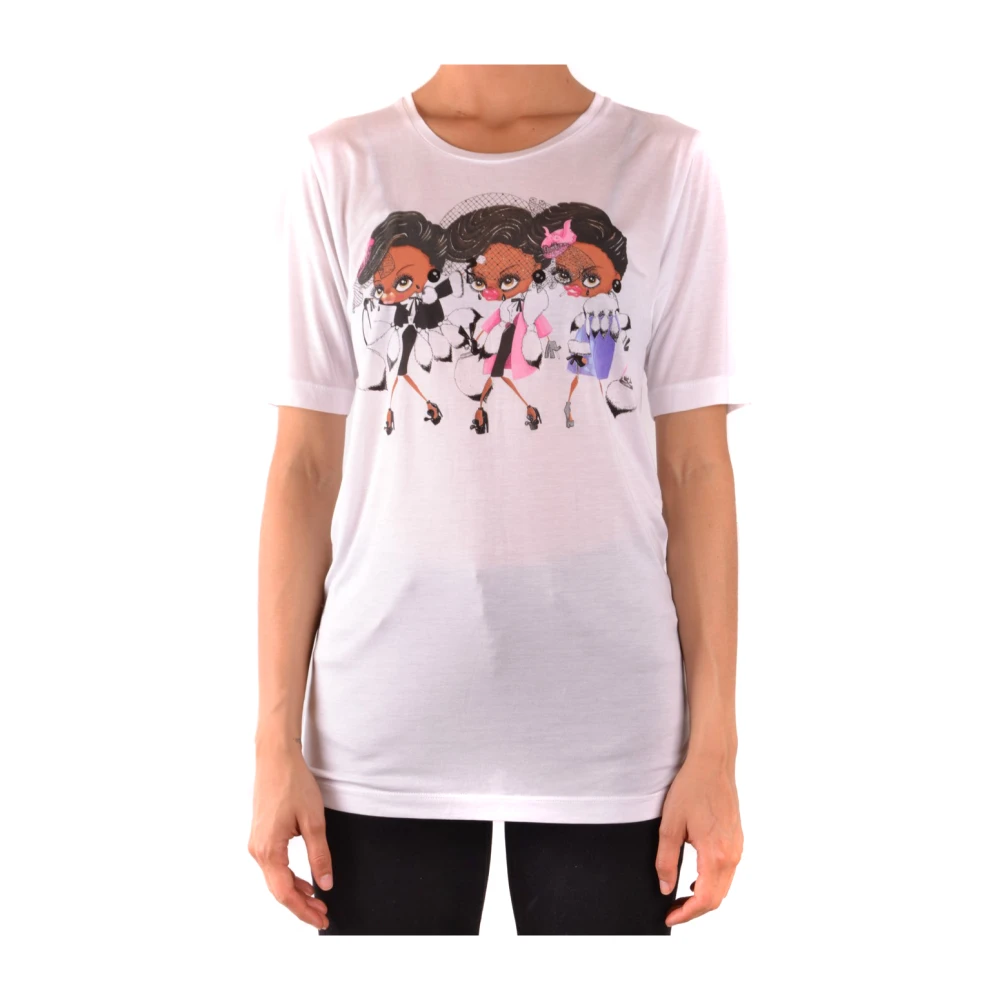 Dsquared2 Women's White T-Shirts, M, Short Sleeve T-Shirt