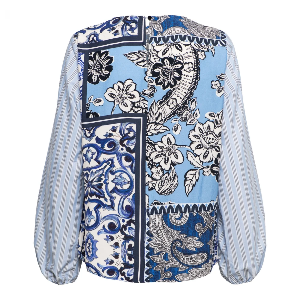 &Co Woman Bloes met lange mouwen en V-hals Multicolor Dames