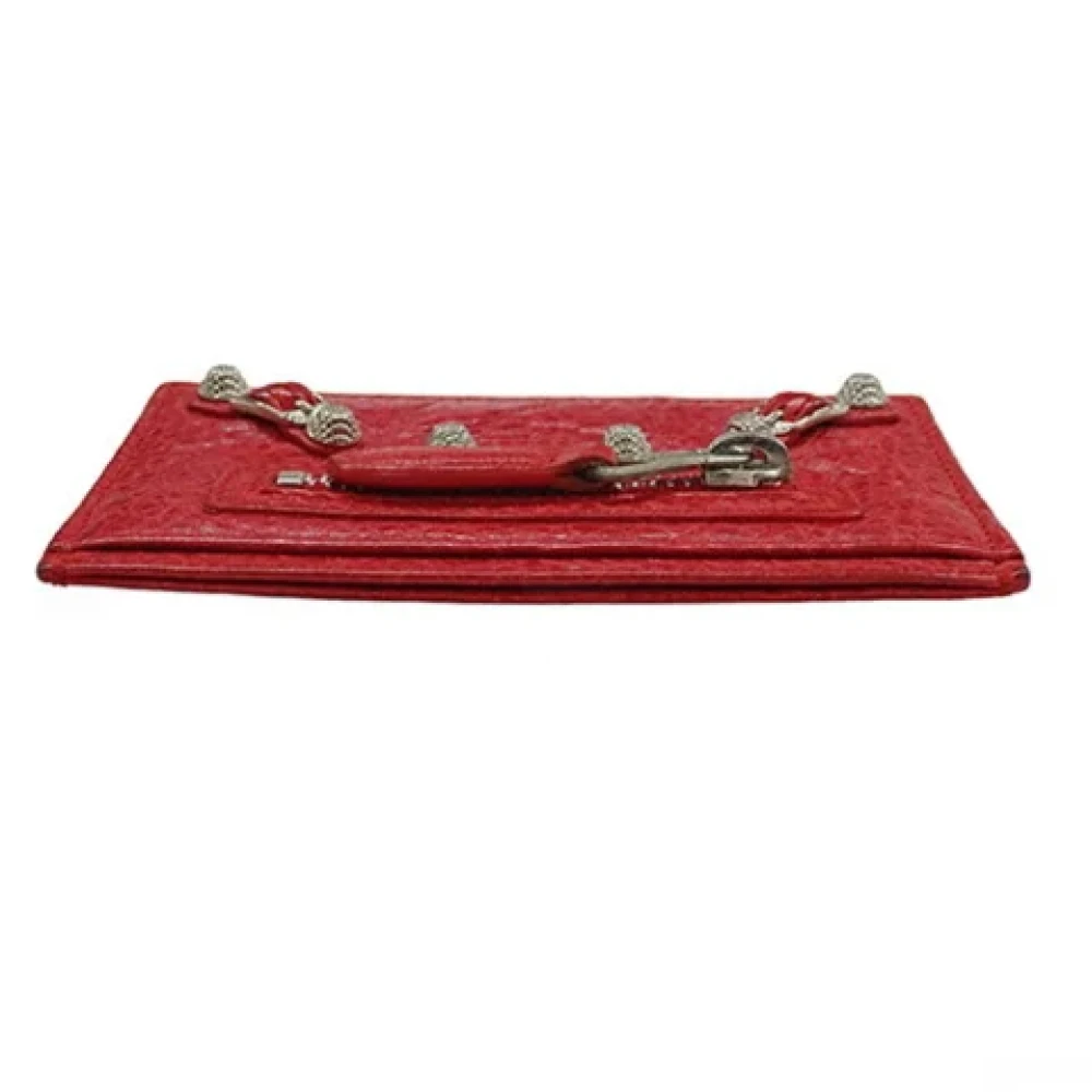 Balenciaga Vintage Pre-owned Leather wallets Red Dames