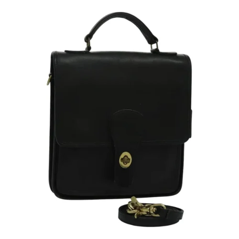 Coach Pre-owned Leather handbags Black Dames