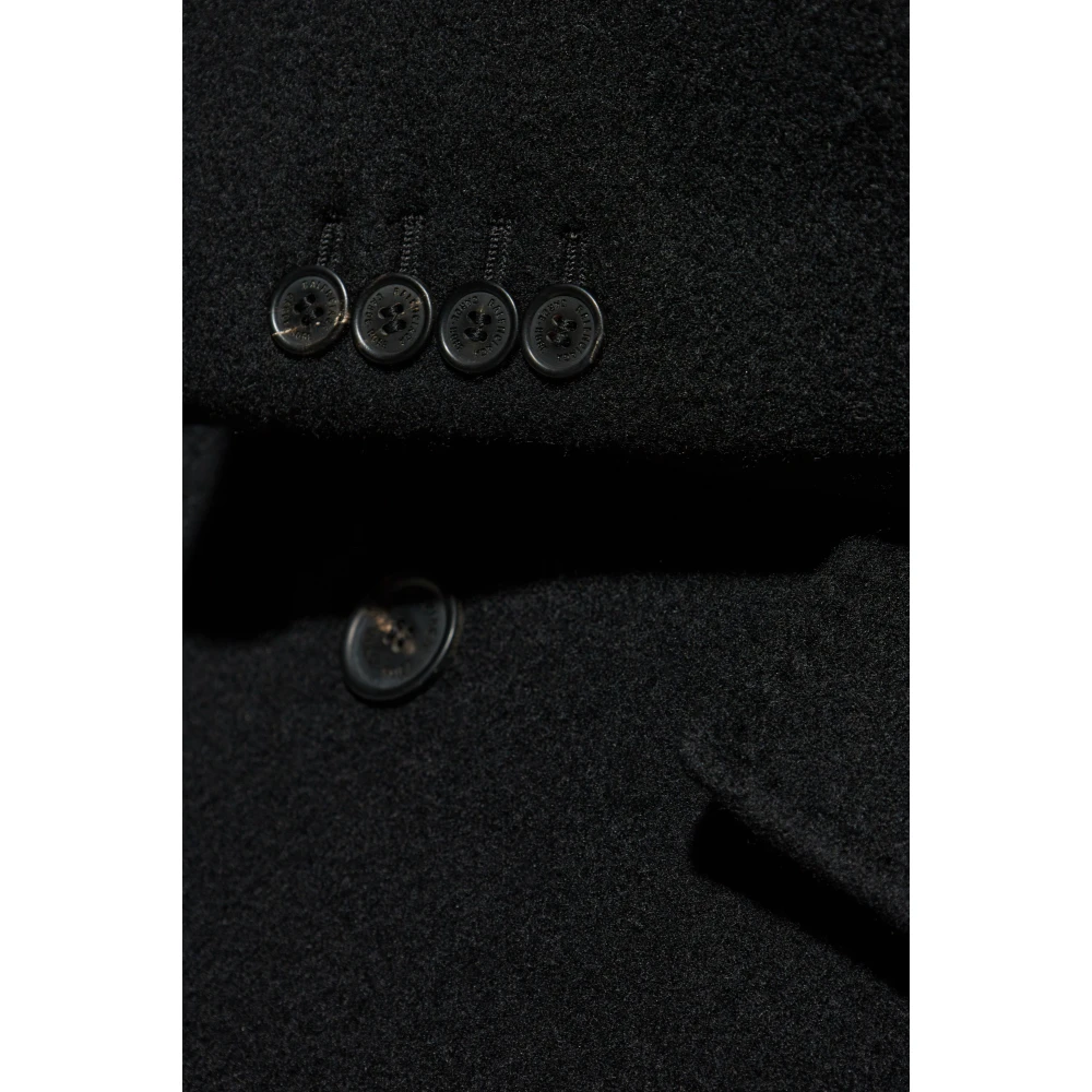 Balenciaga Dubbelborstige kasjmierjas Black Heren