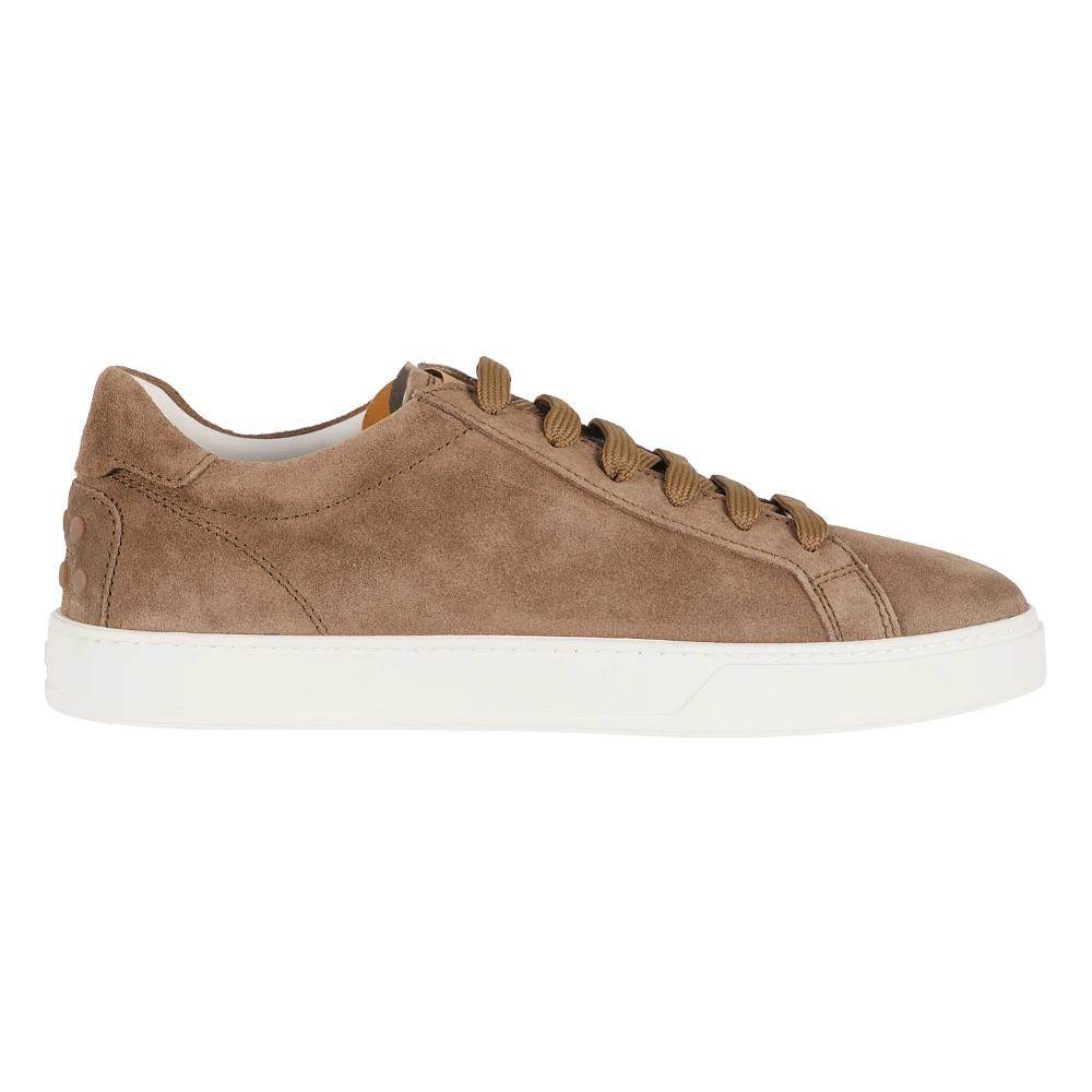 Tod's Men's Brown Sneakers, 10 Uk, Cassette 04L Lace-Up Trainers