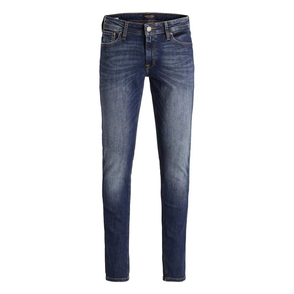 Jack & Jones Liam Original 005 Skinny Jeans, Blue Denim - 34W x 32L - Image 5